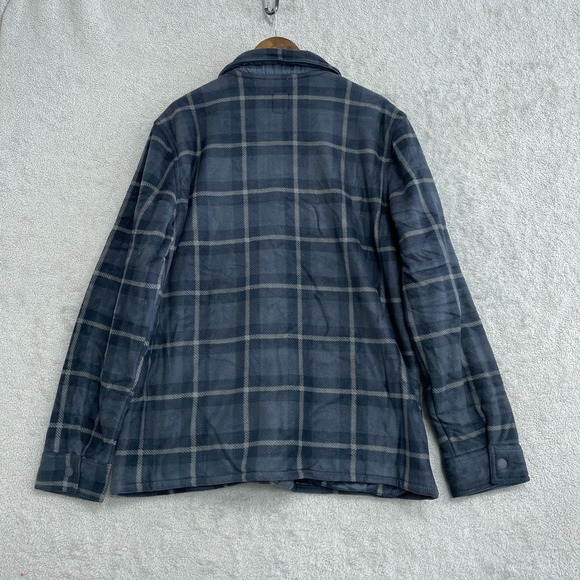 NEW Voyager Men's XL Plaid Fleece Lined Sherpa Zip Up Shirt Jacket - Picture 4 of 9